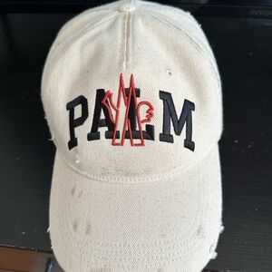 Moncler Genius x Palm Angels Cap with Black and Red Logo
